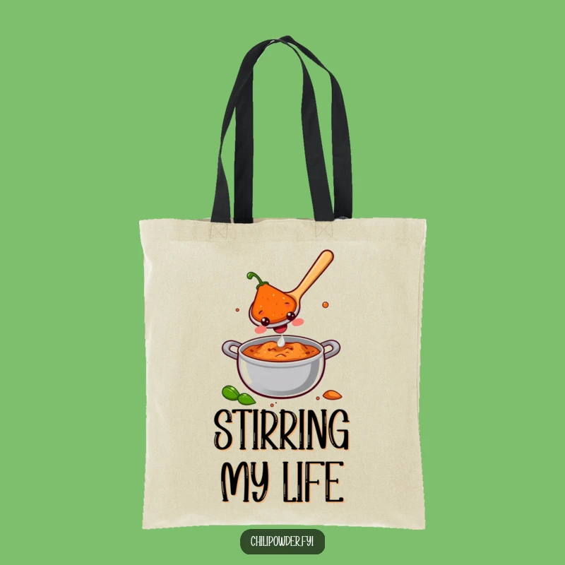 Funny Chili Spoon Joy Tote Bag: Carry Your Happiness Everywhere