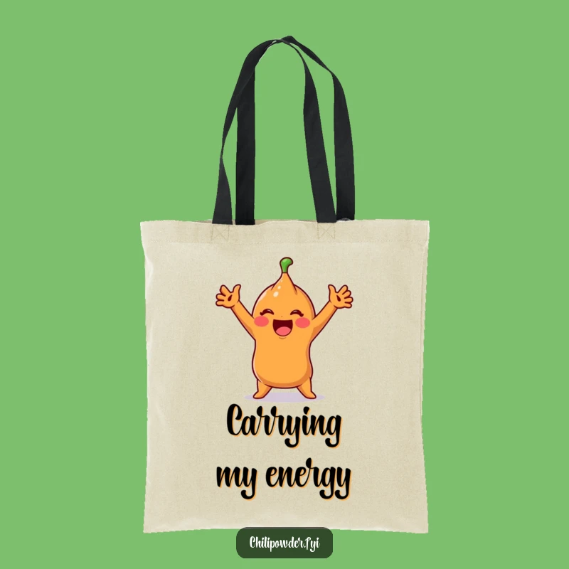 Funny Chili Stretch Tote Bag: Carry Your Energy and Humor