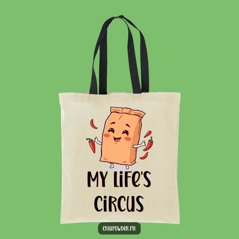 Funny Juggling Chili Powder Tote Bag - Carry Your Skills With Style!