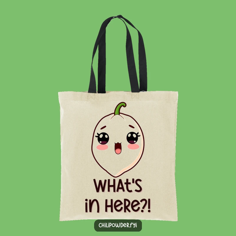 Funny Kawaii Chili Powder Surprise Tote Bag - Hilarious Spicy Carry-All Gift