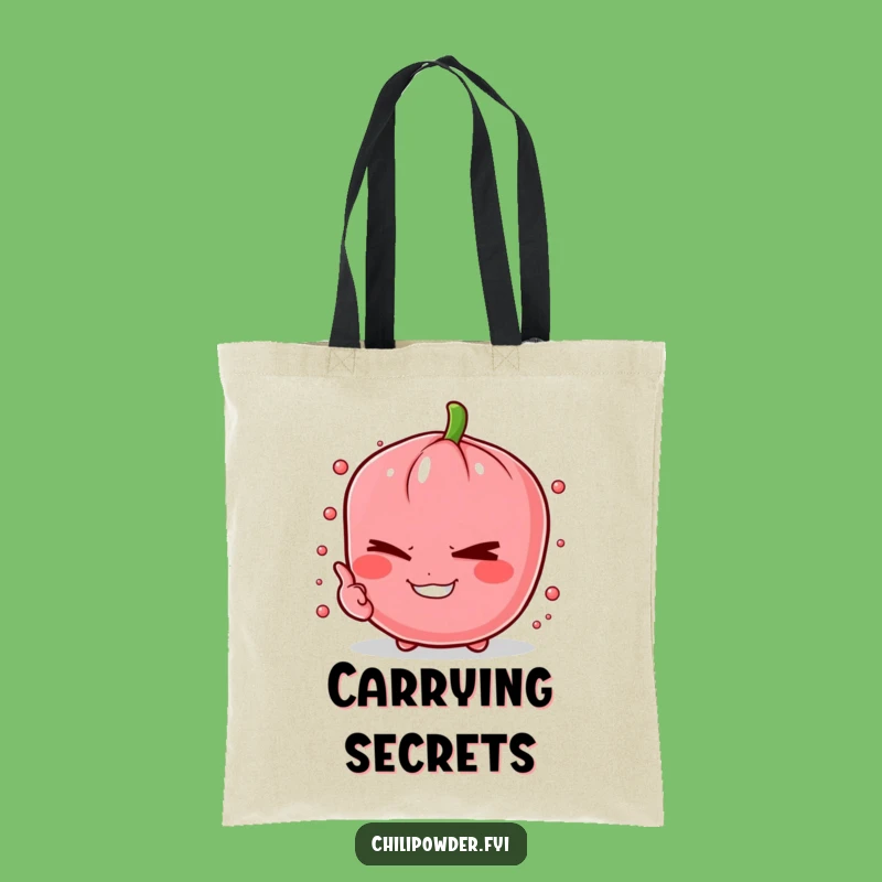 Funny Winking Chili Pinch Tote Bag: Carry Your Secrets in Style