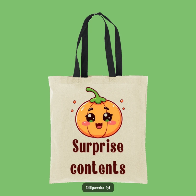 Funny Surprise Chili Powder Tote Bag: Carry Your Expressions with Humor